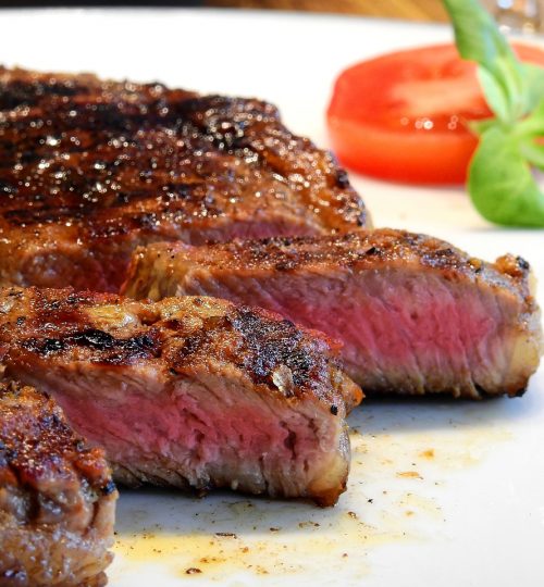 steak, meat, beef